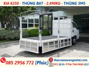 KIA K250 THÙNG MUI BẠT - TẢI 1.99/2.49 TẤN kia k250 thùng mui bạt (3)