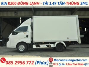 KIA K200 THÙNG ĐÔNG LẠNH- TẢI 1.49 TẤN kia k200 thung dong lanh2