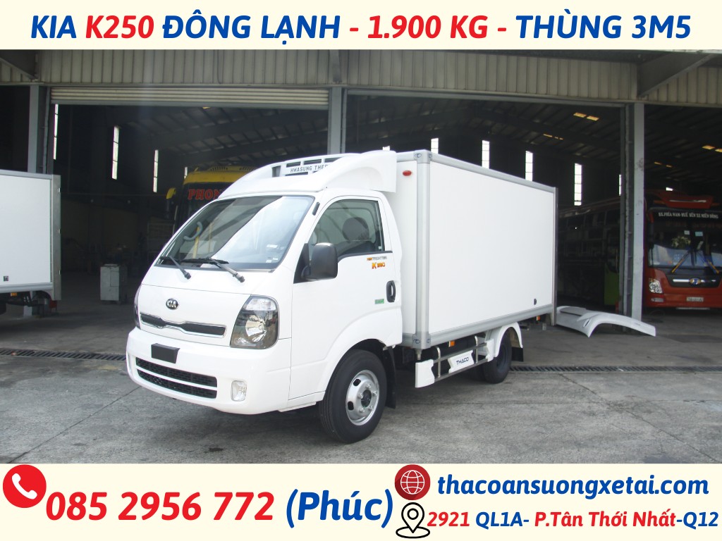 KIA K250 THÙNG ĐÔNG LẠNH- TẢI 1.99 TẤN kia k250 dong lanh 2 1
