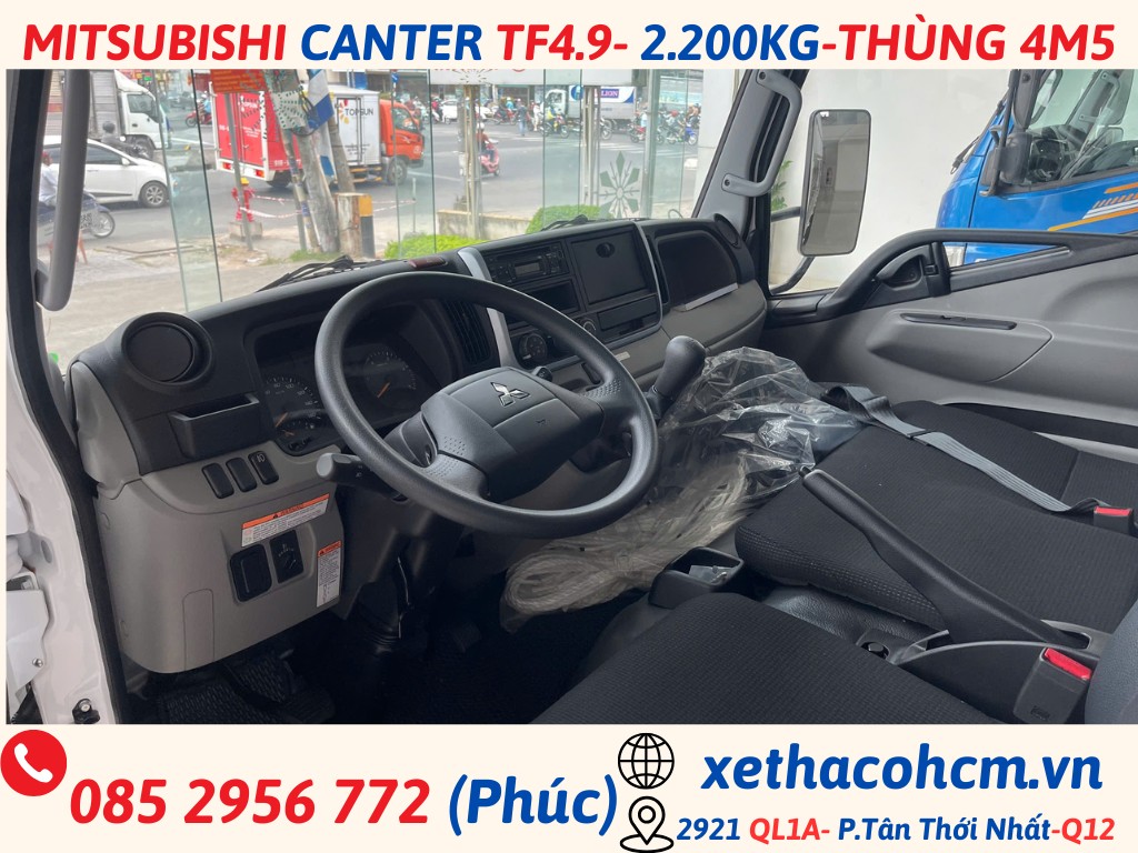 CANTER TF4.9 THÙNG LỬNG - TẢI 2.2 TẤN xe tải mitsubishi fuso canter tf4.9 thùng lửng (1)