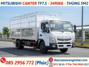 mitsubishi fuso canter tf7.5 thùng mui bạt (3)