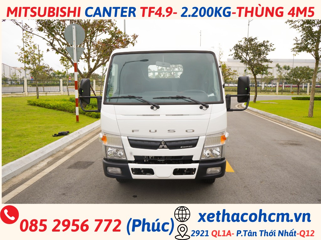 CANTER TF4.9 THÙNG LỬNG - TẢI 2.2 TẤN xe tải mitsubishi fuso canter tf4.9 thùng lửng (3)