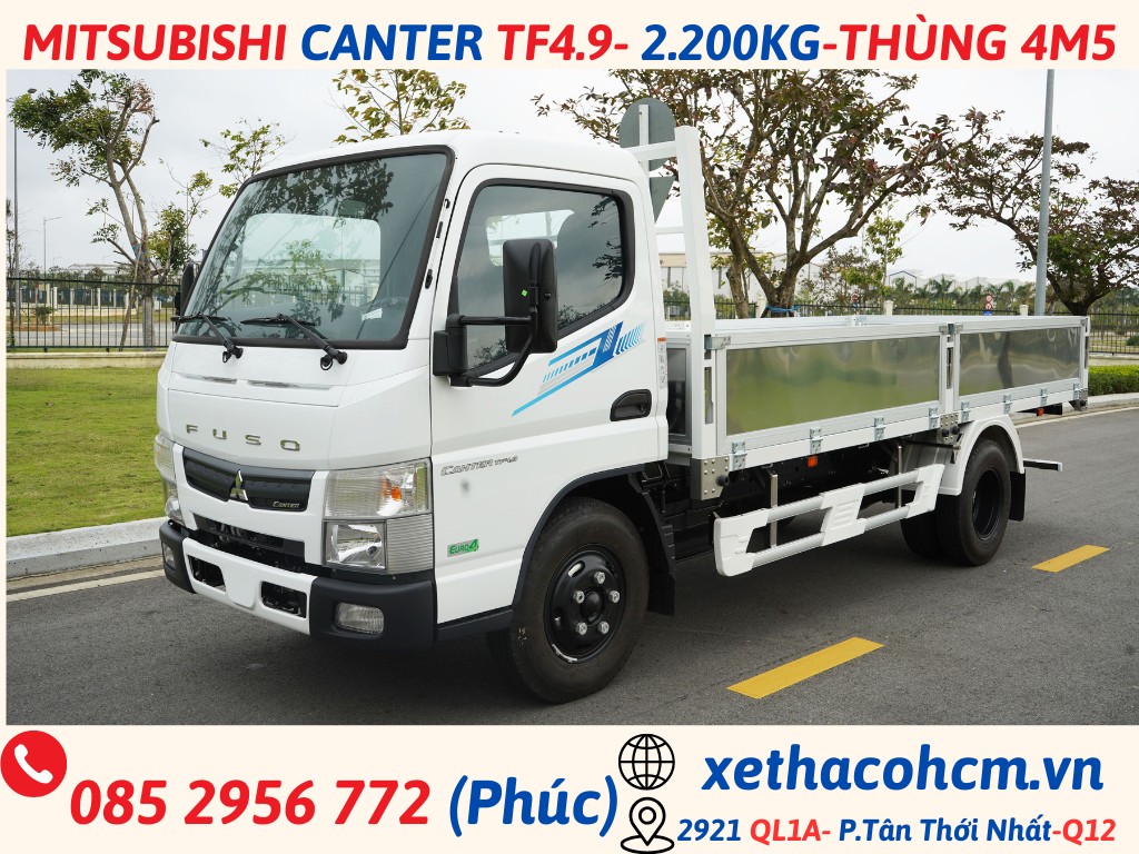 xe tải mitsubishi fuso canter tf4.9 thùng lửng (4) xe tải mitsubishi fuso canter tf4.9 thùng lửng (4)