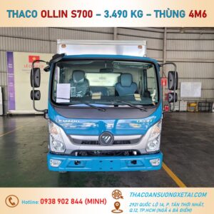 OLLIN S700 THÙNG KÍN - TẢI 3.49 TẤN xe tai 3 tan ruoi thaco ollin s700 thung kin 3