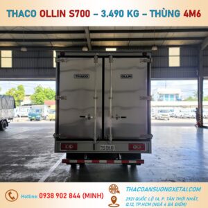 OLLIN S700 THÙNG KÍN - TẢI 3.49 TẤN xe tai 3 tan ruoi thaco ollin s700 thung kin 6