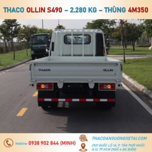 xe tai thaco thung lung 2t3 thaco ollin s490 3