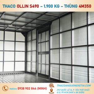 OLLIN S490 THÙNG KÍN - TẢI 1,99 TẤN xe tai thung kin thaco 1t9 ollin s490 10