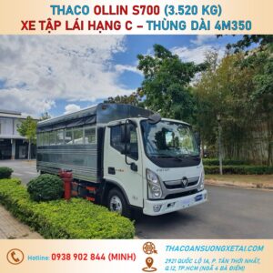 XE TẬP LÁI OLLIN S700 HẠNG C - TẢI 3.5 TẤN xe tap lai hang C thaco ollin s700 4