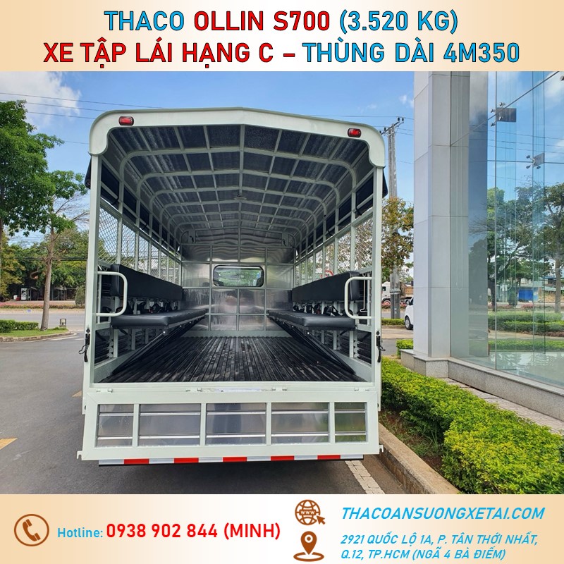 XE TẬP LÁI OLLIN S700 HẠNG C - TẢI 3.5 TẤN xe tap lai hang C thaco ollin s700 8