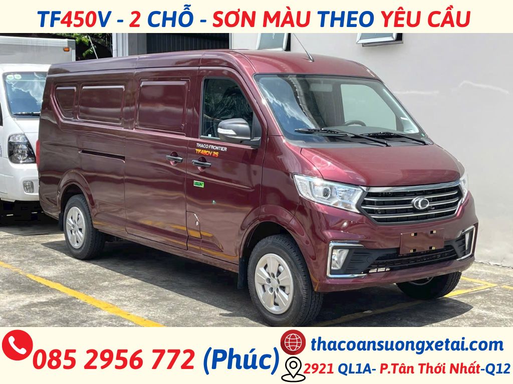 XE VAN THACO TF420 SƠN MÀU THEO YÊU KHÔNG LO GIỜ CẤM TẢI xe tải van thaco tf420 2 chỗ sơn màu theo yêu cầu (7)