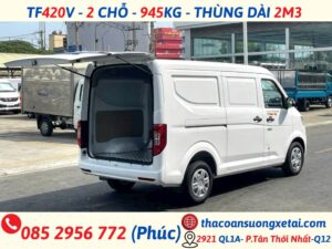 XE VAN 2 CHỖ THACO TF420 | TẢI TRỌNG 945KG | THÙNG DÀI 2M3 xe van 2 chỗ tf420 (4)
