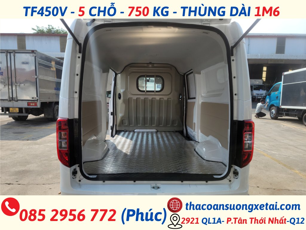 giá xe van thaco (4) tf450 5 chỗ