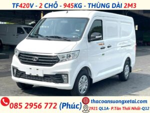 XE VAN 2 CHỖ THACO TF420 | TẢI TRỌNG 945KG | THÙNG DÀI 2M3 tf420-1