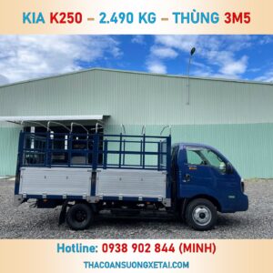 KIA K250 MUI BẠT THÙNG NHÔM | TẢI 2T49 | THÙNG 3M5 K250 mui bat 3