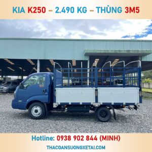 KIA K250 MUI BẠT THÙNG NHÔM | TẢI 2T49 | THÙNG 3M5 K250 mui bat 4