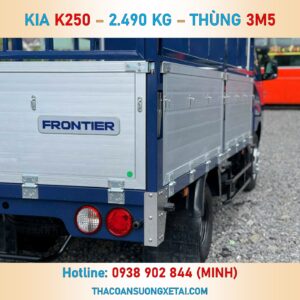 KIA K250 MUI BẠT THÙNG NHÔM | TẢI 2T49 | THÙNG 3M5 K250 mui bat 6
