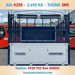 KIA K250 MUI BẠT THÙNG NHÔM | TẢI 2T49 | THÙNG 3M5 K250 mui bat 7