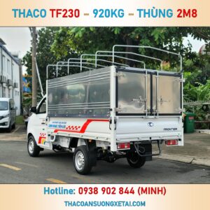 XE TẢI THACO TF230 MUI BẠT | THÙNG DÀI 2M8 | TẢI TRỌNG 920 KG thaco tf230 mui bat 3