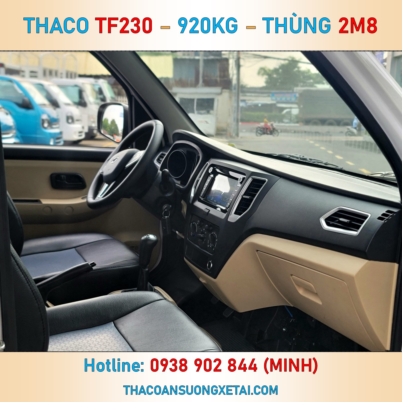 thaco tf230 mui bạt (4) xe tải 5 chỗ ngồi thaco