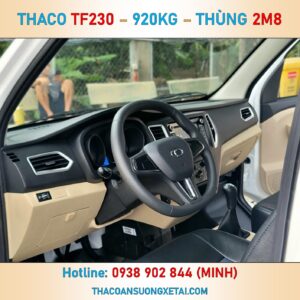 XE TẢI THACO TF230 MUI BẠT | THÙNG DÀI 2M8 | TẢI TRỌNG 920 KG thaco tf230 mui bat 5