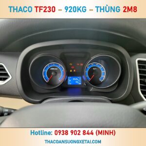 XE TẢI THACO TF230 MUI BẠT | THÙNG DÀI 2M8 | TẢI TRỌNG 920 KG thaco tf230 mui bat 6
