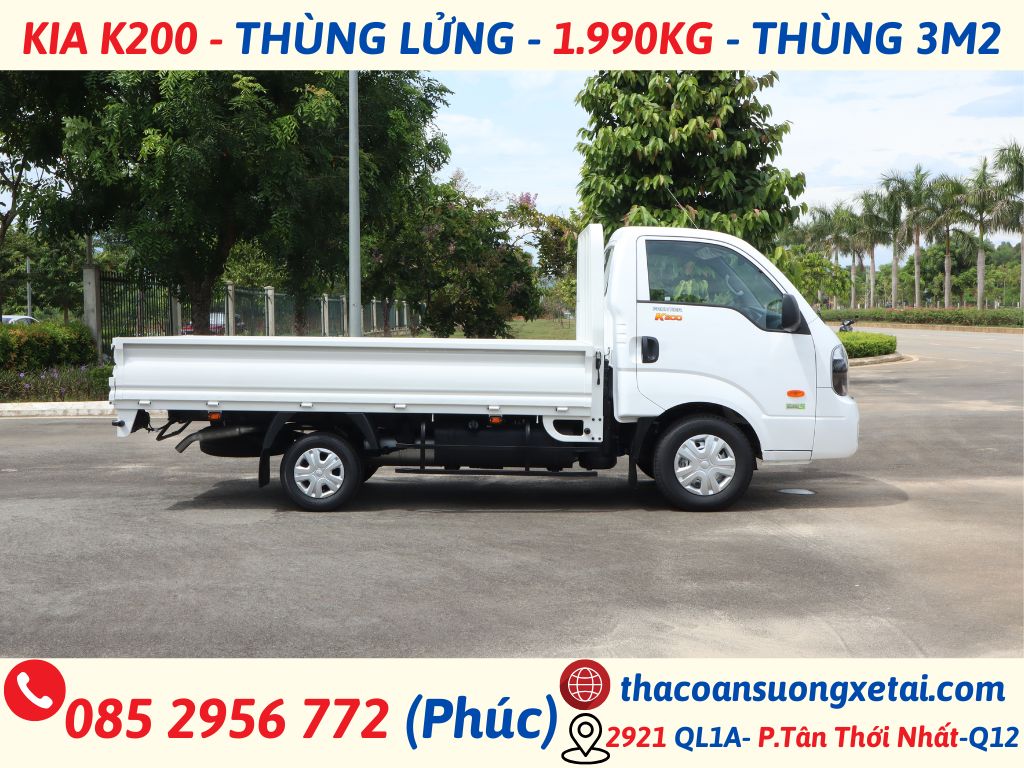 GIÁ XE KIA K200 MỚI NHẤT kia k200 thùng lửng (1)