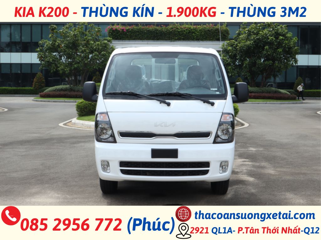 GIÁ XE TẢI KIA K200/KIA K250 MỚI NHẤT THÁNG 08/2026 giá xe tải kia 2 tấn thùng kín (9)