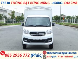 THACO TF230 THÙNG MUI BẠT BỬNG NÂNG | THÙNG 2M8 | TẢI 600 KG TF230 thung mui bat bung nang 3