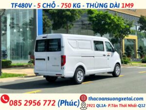 GIÁ XE VAN THACO 5 CHỖ TF480 | TẢI 750KG | THÙNG 1M9 tf480 5 chỗ (5)