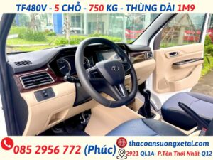 GIÁ XE VAN THACO 5 CHỖ TF480 | TẢI 750KG | THÙNG 1M9 tf480 5 chỗ (3)