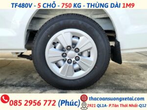 GIÁ XE VAN THACO 5 CHỖ TF480 | TẢI 750KG | THÙNG 1M9 xe tải van thaco 5 chỗ (8)