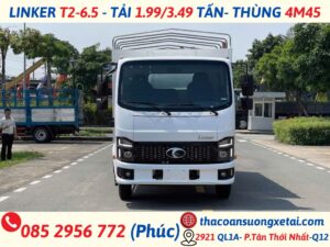 THACO LINKER 6.5|TẢI 1,900/3,490 Kg| THÙNG 4M45 thaco linker t2 6.5 6
