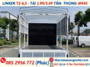 THACO LINKER 6.5|TẢI 1,900/3,490 Kg| THÙNG 4M45 thaco linker t2 6.5 7