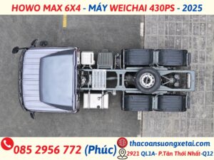 HOWO MAX 6X4 - MÁY WEICHAI 430PS - 2025 howomax 6x4 mt 3