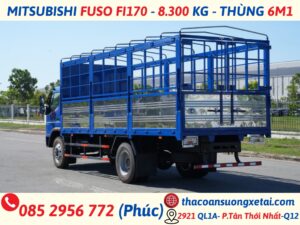 GIÁ XE TẢI MITSUBISHI FUSO FI170 - TẢI TRỌNG 8.300 KG - THÙNG 6.1M mitsubisi fuso fI170 3
