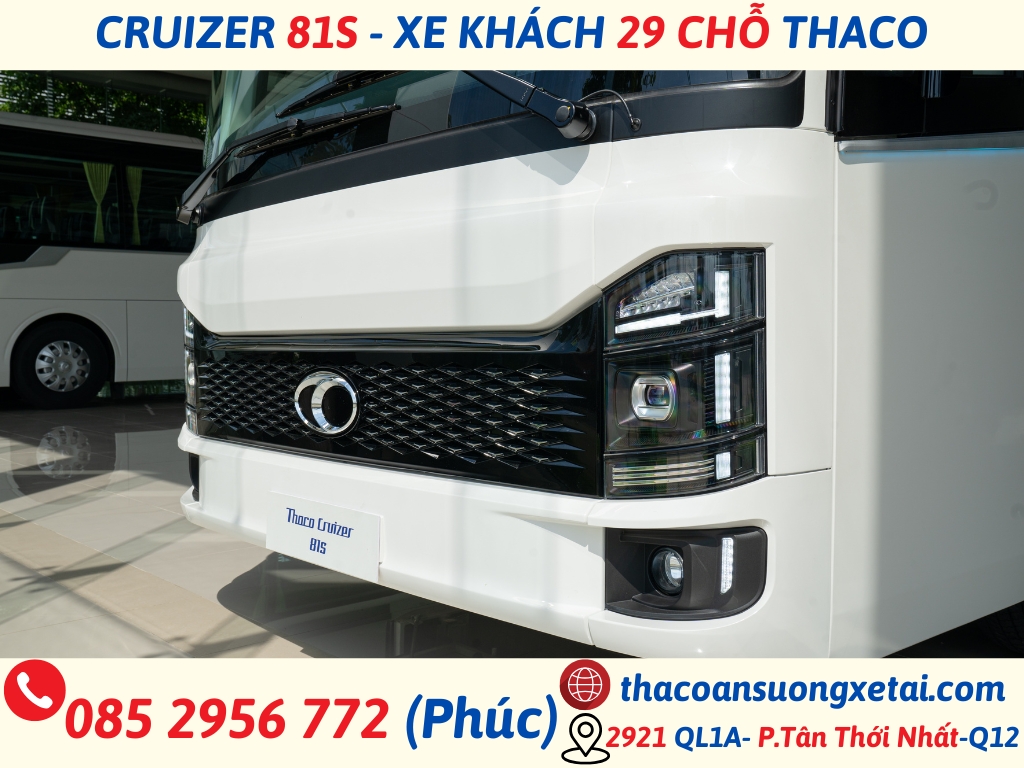 CRUIZER 81S - 170Ps | XE 29 CHỖ THACO MỚI NHẤT 2025 xe khách 29 chỗ thaco mới nhất cruizer 81s