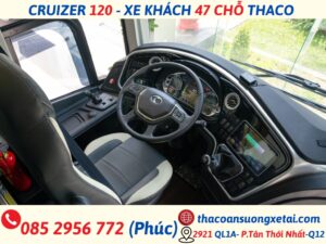 nội thấtxe 47 chỗ ngồi thaco mới nhất cruizer 120