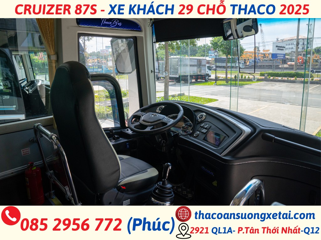 CRUIZER 87S – XE KHÁCH 29 CHỖ THACO 2025 tb87 (thaco cruizer 87s)