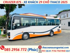 CRUIZER 87S – XE KHÁCH 29 CHỖ THACO 2025 xe khách 29 chỗ thaco tb87 mới nhất 2025