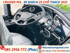 CRUIZER 95S – XE KHÁCH 29 CHỖ THACO 2025 thaco cruizer 95s - xe khách 29 chỗ thaco tb95 - nội thất