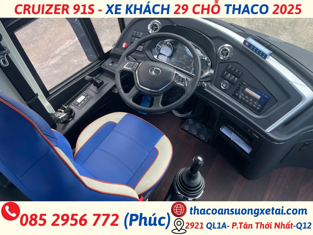 CRUIZER 91S – XE KHÁCH 29 CHỖ THACO 2025 cruizer 91s 2025