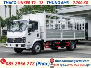 thaco linker t2-12 thùng dài 6m3
