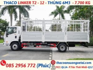 LINKER T2-12 THÙNG DÀI 6,3 MÉT TẢI TRỌNG 7,7 TẤN linker t2-12-thung-dai-6m3
