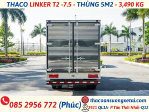 THACO LINKER T2-7.5 THÙNG DÀI 5,2 MÉT TẢI 3,49 TẤN thaco linker t2-7.5 thùng dài 5,2 mét