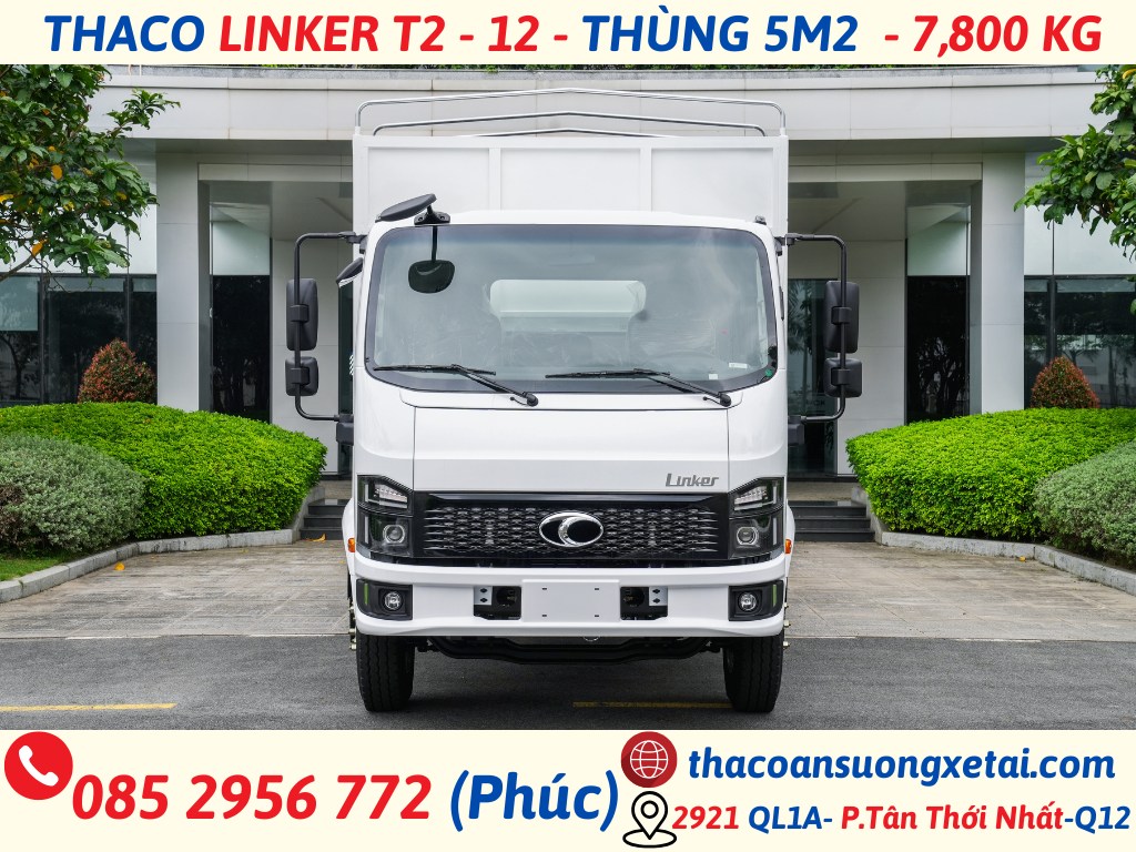LINKER T2-12 THÙNG DÀI 5,2 MÉT TẢI TRỌNG 7,8 TẤN thaco linker 8 tấn