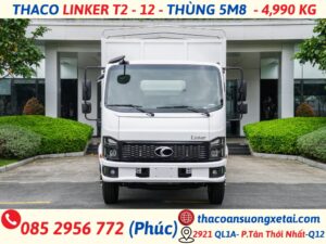 THACO LINKER T2-12 THÙNG DÀI 5,8 MÉT TẢI 5 TẤN xe tải linker 5 tấn thùng 5m8