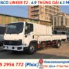 GIÁ XE TẢI LINKER THÙNG 6.3 MÉT - TẢI TRỌNG 1.7/3.49 TẤN - THACO LINKER T2 - 6.9 giá xe tải thaco linker t2-6.9 thùng 6.3 mét