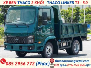 GIÁ XE BEN THACO 2 KHỐI - THACO LINKER T3 - 5.0 thaco linker ben t3-5.0