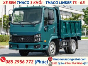 xe ben thaco 3 khối mới nhất