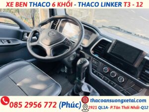 nội thất xe ben thaco 6 khối